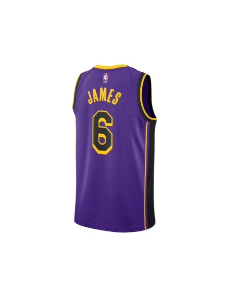 Unisex Los Angeles Lakers LeBron James Purple Swingman Jersey - Statement Edition,Los Angeles Lakers,NBA,JERSEY with free shippi