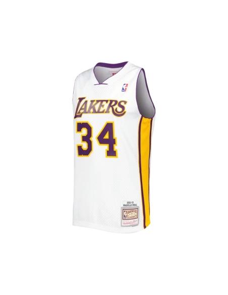 Mens Los Angeles Lakers Shaquille ONeal White 2001 02 Hardwood Classics Swingman Jersey,Los Angeles Lakers,NBA,JERSEY with free 