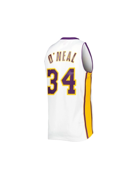 Mens Los Angeles Lakers Shaquille ONeal White 2001 02 Hardwood Classics Swingman Jersey,Los Angeles Lakers,NBA,JERSEY with free 