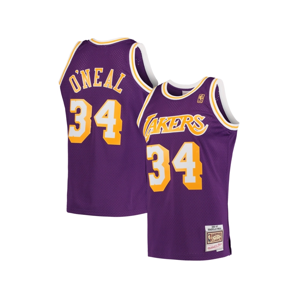 Mens Los Angeles Lakers Shaquille ONeal Purple Hardwood Classics Swingman Jersey,Los Angeles Lakers,NBA,JERSEY with free shippin