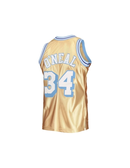 Mens Los Angeles Lakers Shaquille ONeal Gold 75th Anniversary 1996 97 Hardwood Classics Swingman Jersey,Los Angeles Lakers,NBA,J