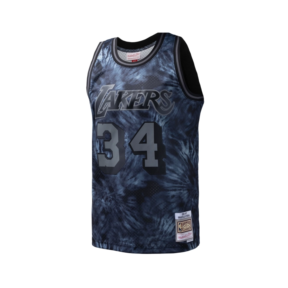Mens Los Angeles Lakers Shaquille ONeal Black Hardwood Classics 1996 97 Tie-Dye Swingman Jersey,Los Angeles Lakers,NBA,JERSEY wi