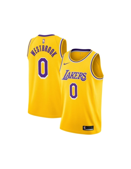 Mens Los Angeles Lakers Russell Westbrook Gold 2020 21 Swingman Player Jersey - Icon Edition,Los Angeles Lakers,NBA,JERSEY with 