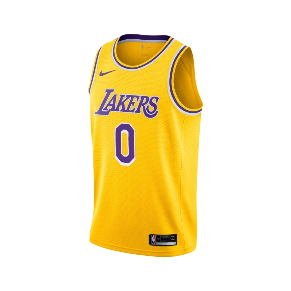 Mens Los Angeles Lakers Russell Westbrook Gold 2020 21 Swingman Player Jersey - Icon Edition,Los Angeles Lakers,NBA,JERSEY with 