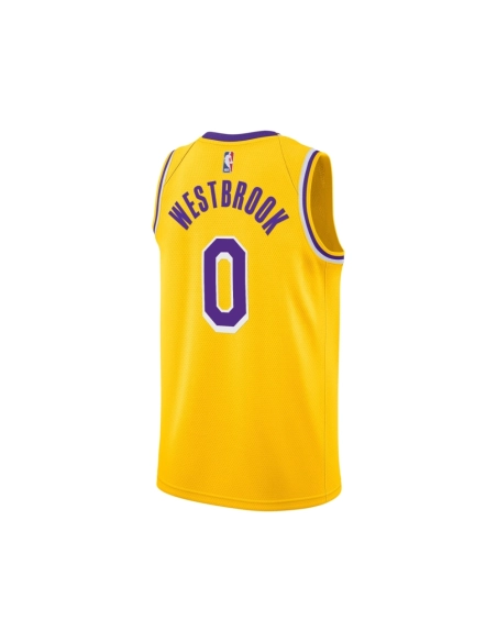 Mens Los Angeles Lakers Russell Westbrook Gold 2020 21 Swingman Player Jersey - Icon Edition,Los Angeles Lakers,NBA,JERSEY with 