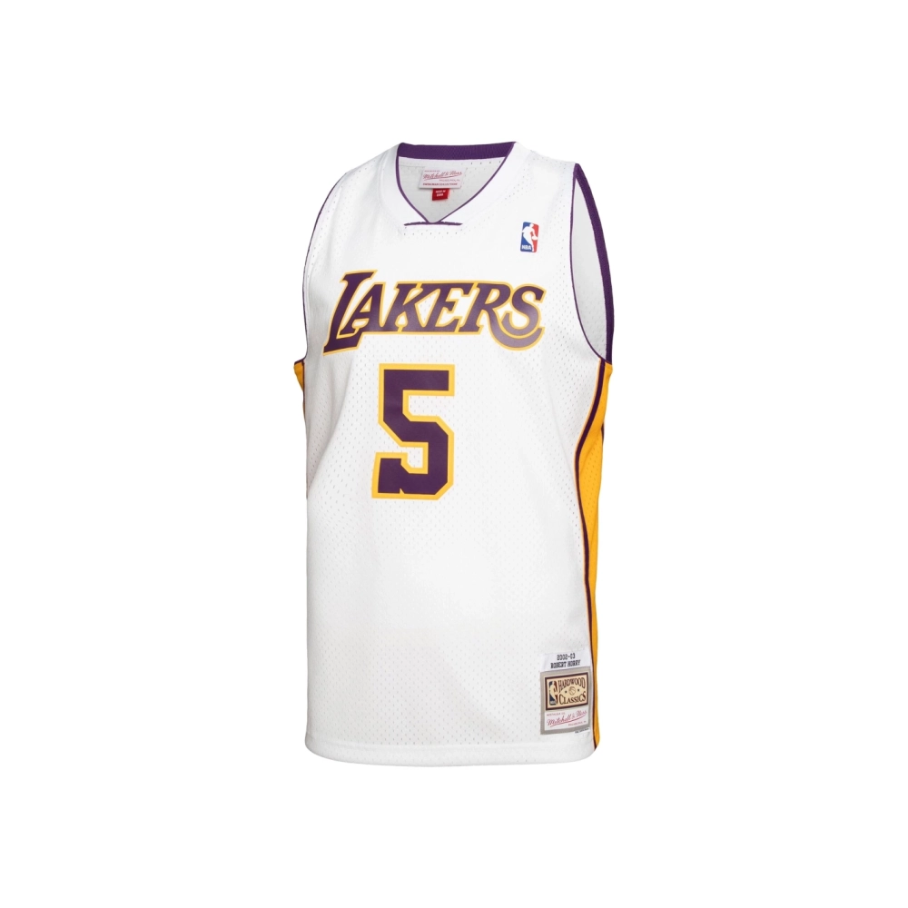 Mens Los Angeles Lakers Robert Horry White 2001 02 Hardwood Classics Swingman Jersey,Los Angeles Lakers,NBA,JERSEY with free shi