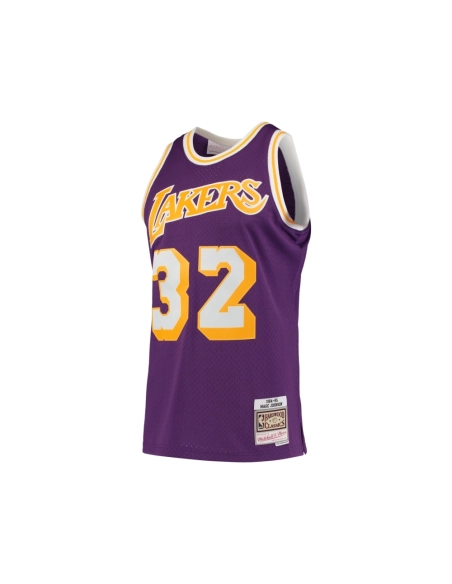 Mens Los Angeles Lakers Magic Johnson Purple 1984 85 Hardwood Classics Swingman Jersey,Los Angeles Lakers,NBA,JERSEY with free s