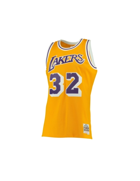 Mens Los Angeles Lakers Magic Johnson Gold 1984 85 Hardwood Classics Swingman Jersey,Los Angeles Lakers,NBA,JERSEY with free shi