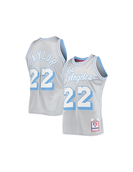 Mens Los Angeles Lakers Elgin Baylor Silver 75th Anniversary 1960 61 Hardwood Classics Swingman Jersey,Los Angeles Lakers,NBA,JE