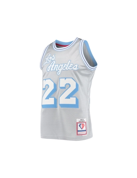 Mens Los Angeles Lakers Elgin Baylor Silver 75th Anniversary 1960 61 Hardwood Classics Swingman Jersey,Los Angeles Lakers,NBA,JE