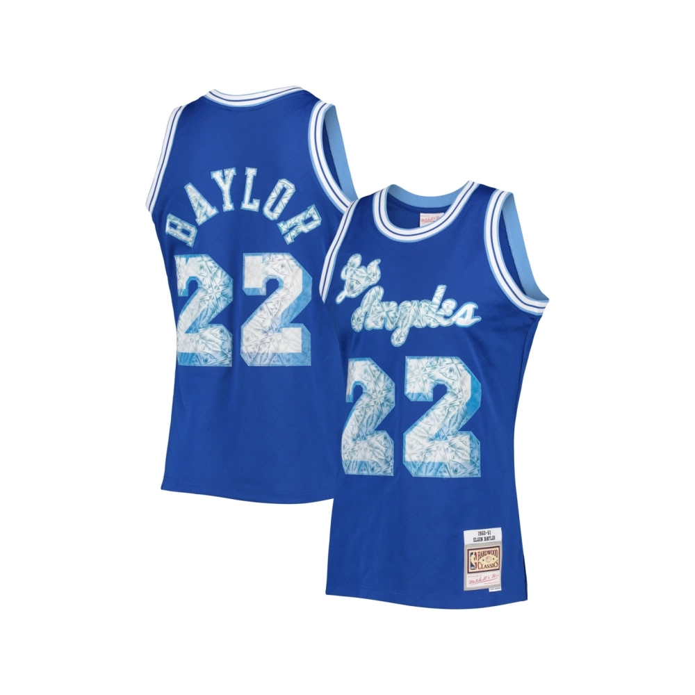 Mens Los Angeles Lakers Elgin Baylor Royal 1996 97 Hardwood Classics NBA 75th Anniversary Diamond Swingman Jersey,Los Angeles La