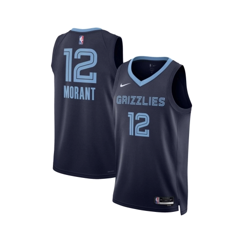Unisex Memphis Grizzlies Ja Morant Navy Swingman Jersey - Icon Edition,Memphis Grizzlies,NBA,JERSEY with free shipping