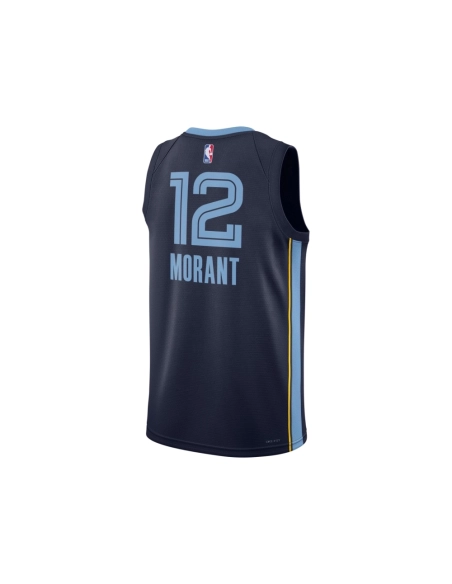 Unisex Memphis Grizzlies Ja Morant Navy Swingman Jersey - Icon Edition,Memphis Grizzlies,NBA,JERSEY with free shipping
