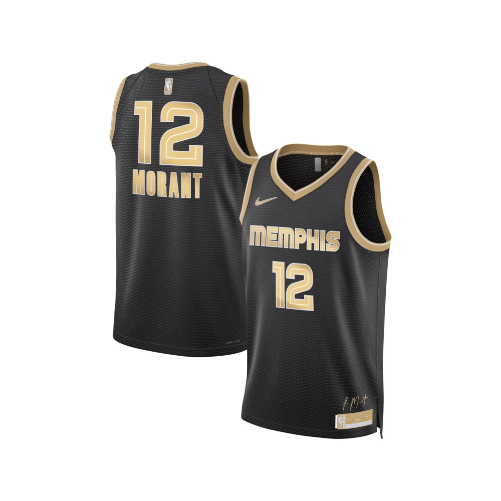 Unisex Memphis Grizzlies Ja Morant Black Select Series Swingman Jersey,Memphis Grizzlies,NBA,JERSEY with free shipping