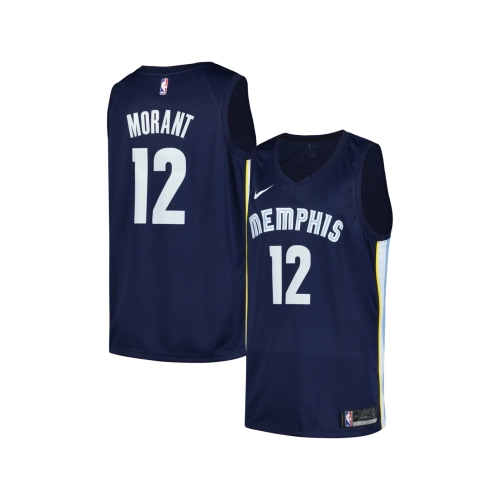 Mens Memphis Grizzlies Ja Morant Navy Swingman Jersey - Icon Edition,Memphis Grizzlies,NBA,JERSEY with free shipping