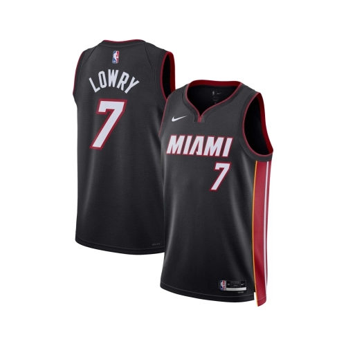 Unisex Miami Heat Kyle Lowry Black Swingman Jersey - Icon Edition,Miami Heat,NBA,JERSEY with free shipping