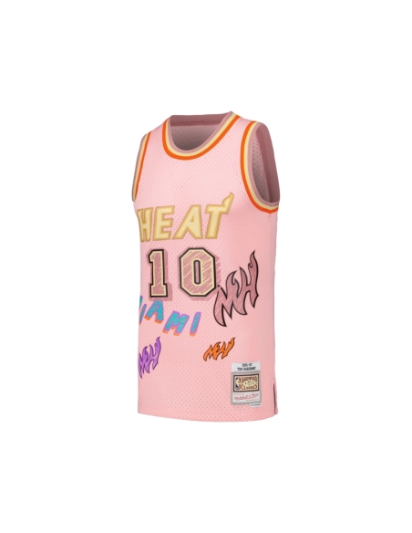 Mens Miami Heat Tim Hardaway Pink 1996 97 Swingman Sidewalk Sketch Jersey,Miami Heat,NBA,JERSEY with free shipping