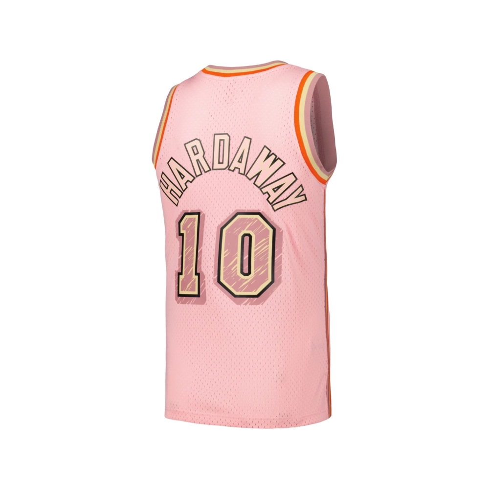 Mens Miami Heat Tim Hardaway Pink 1996 97 Swingman Sidewalk Sketch Jersey,Miami Heat,NBA,JERSEY with free shipping