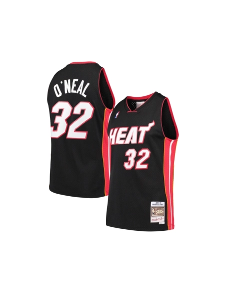 Mens Miami Heat Shaquille ONeal Black Hardwood Classics Swingman Jersey,Miami Heat,NBA,JERSEY with free shipping
