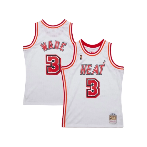 Mens Miami Heat Dwyane Wade White 2007 08 Hardwood Classics Swingman Jersey,Miami Heat,NBA,JERSEY with free shipping