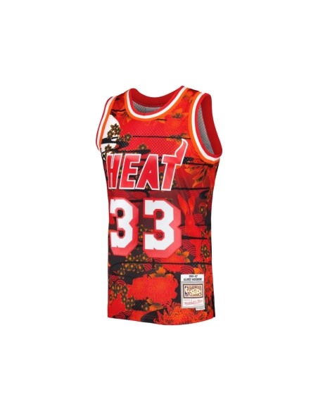 Mens Miami Heat Alonzo Mourning Red 1996 97 Hardwood Classics Lunar New Year Swingman Jersey,Miami Heat,NBA,JERSEY with free shi