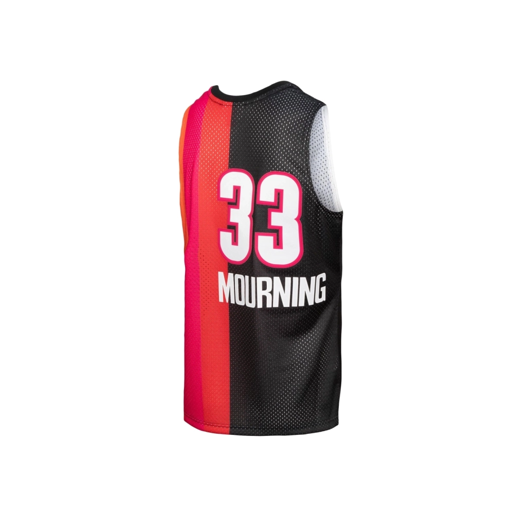 Mens Miami Heat Alonzo Mourning Black Red Hardwood Classics 2005 06 Split Swingman Jersey,Miami Heat,NBA,JERSEY with free shippi