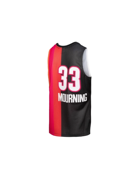 Mens Miami Heat Alonzo Mourning Black Red Hardwood Classics 2005 06 Split Swingman Jersey,Miami Heat,NBA,JERSEY with free shippi