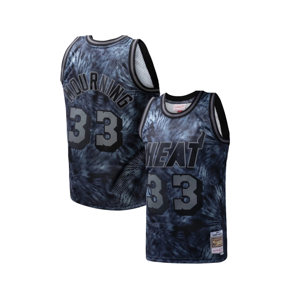 Mens Miami Heat Alonzo Mourning Black Hardwood Classics 1996 97 Tie-Dye Swingman Jersey,Miami Heat,NBA,JERSEY with free shipping