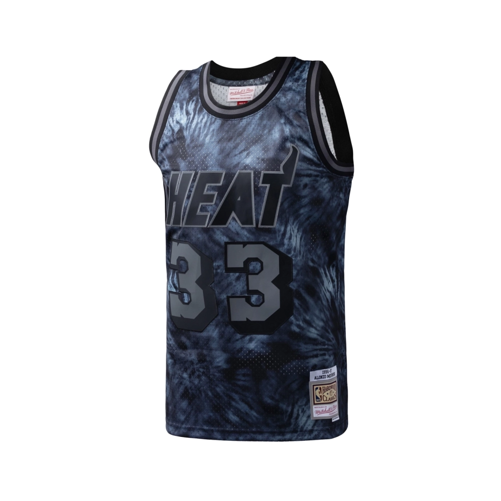 Mens Miami Heat Alonzo Mourning Black Hardwood Classics 1996 97 Tie-Dye Swingman Jersey,Miami Heat,NBA,JERSEY with free shipping