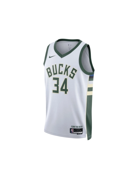 Unisex Milwaukee Bucks Giannis Antetokounmpo White Swingman Jersey - Association Edition,Milwaukee Bucks,NBA,JERSEY with free sh