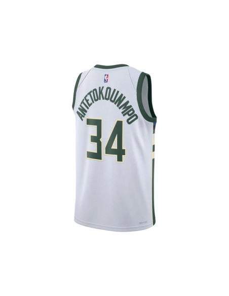 Unisex Milwaukee Bucks Giannis Antetokounmpo White Swingman Jersey - Association Edition,Milwaukee Bucks,NBA,JERSEY with free sh