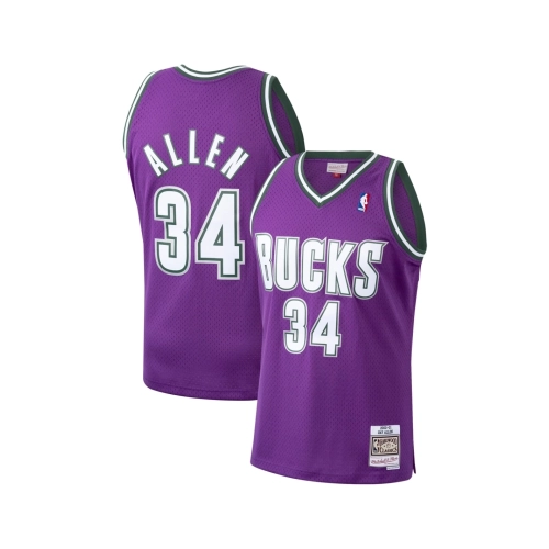 Mens Milwaukee Bucks Ray Allen Purple 2000 01 Hardwood Classics Swingman Jersey,Milwaukee Bucks,NBA,JERSEY with free shipping