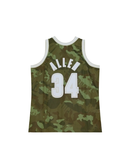 Mens Milwaukee Bucks Ray Allen Camo Hardwood Classics 2000 01 Ghost Green Swingman Jersey,Milwaukee Bucks,NBA,JERSEY with free s