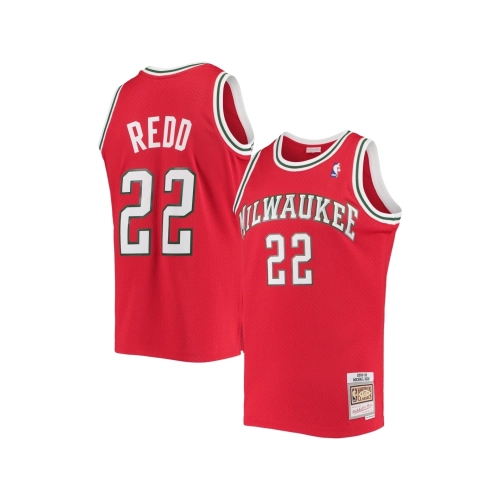 Mens Milwaukee Bucks Michael Redd Red 2001 02 Hardwood Classics Swingman Jersey,Milwaukee Bucks,NBA,JERSEY with free shipping