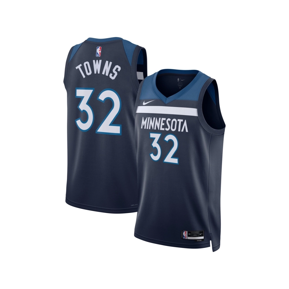 Unisex Minnesota Timberwolves Karl-Anthony Towns Navy Swingman Jersey - Icon Edition,Minnesota Timberwolves,NBA,JERSEY with free