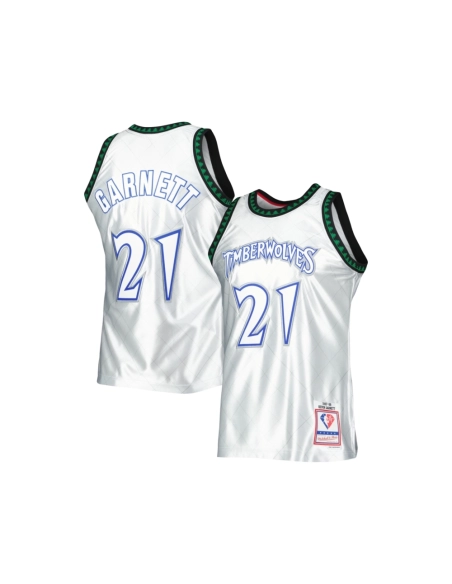 Mens Minnesota Timberwolves Kevin Garnett Platinum 1997 98 Hardwood Classics 75th Anniversary Swingman Jersey,Minnesota Timberwo