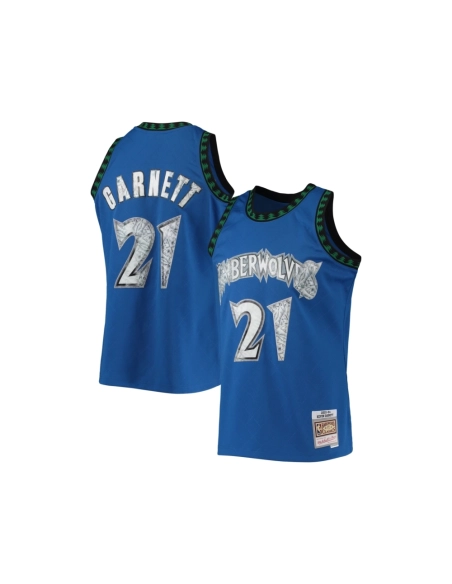 Mens Minnesota Timberwolves Kevin Garnett Blue 2003 04 Hardwood Classics NBA 75th Anniversary Diamond Swingman Jersey,Minnesota 