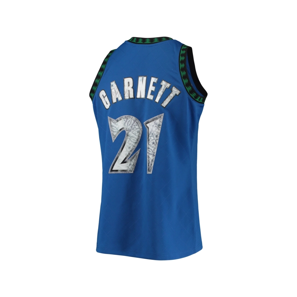 Mens Minnesota Timberwolves Kevin Garnett Blue 2003 04 Hardwood Classics NBA 75th Anniversary Diamond Swingman Jersey,Minnesota 
