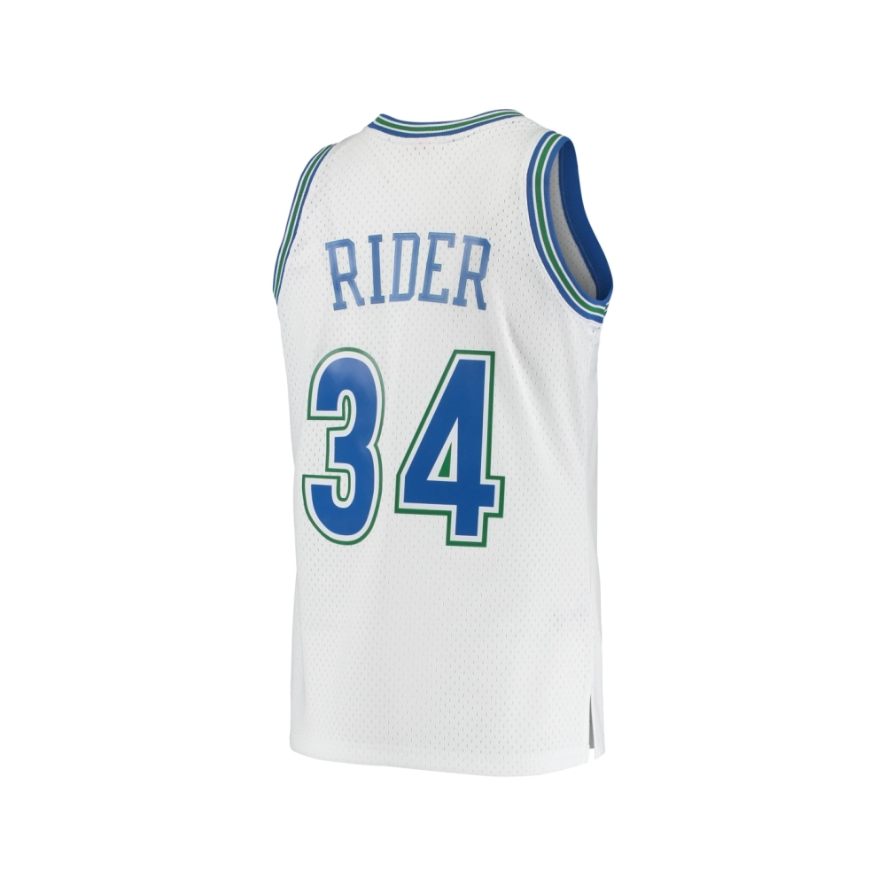 Mens Minnesota Timberwolves Isaiah Rider White 1995 96 Hardwood Classics Swingman Jersey,Minnesota Timberwolves,NBA,JERSEY with 
