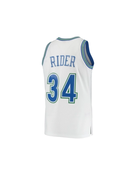 Mens Minnesota Timberwolves Isaiah Rider White 1995 96 Hardwood Classics Swingman Jersey,Minnesota Timberwolves,NBA,JERSEY with 