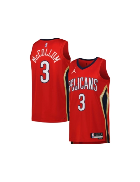 Unisex New Orleans Pelicans CJ McCollum Red Swingman Jersey - Statement Edition,New Orleans Pelicans,NBA,JERSEY with free shippi