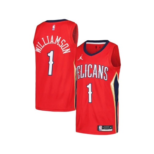 Mens New Orleans Pelicans Zion Williamson Red Swingman Player Jersey - Statement Edition,New Orleans Pelicans,NBA,JERSEY with fr