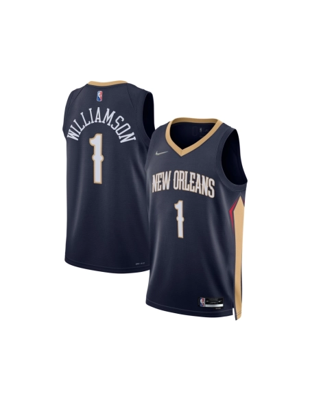 Mens New Orleans Pelicans Zion Williamson Navy 2021 22 Diamond Swingman Jersey - Icon Edition,New Orleans Pelicans,NBA,JERSEY wi