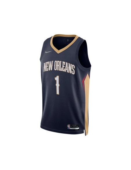 Mens New Orleans Pelicans Zion Williamson Navy 2021 22 Diamond Swingman Jersey - Icon Edition,New Orleans Pelicans,NBA,JERSEY wi