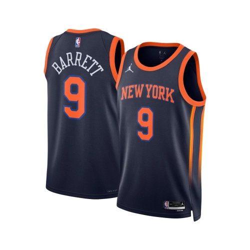 Unisex New York Knicks RJ Barrett Navy Swingman Jersey - Statement Edition,New York Knicks,NBA,JERSEY with free shipping
