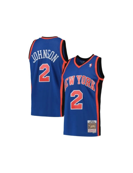 Mens New York Knicks Larry Johnson Blue 1998 99 Hardwood Classics Swingman Jersey,New York Knicks,NBA,JERSEY with free shipping