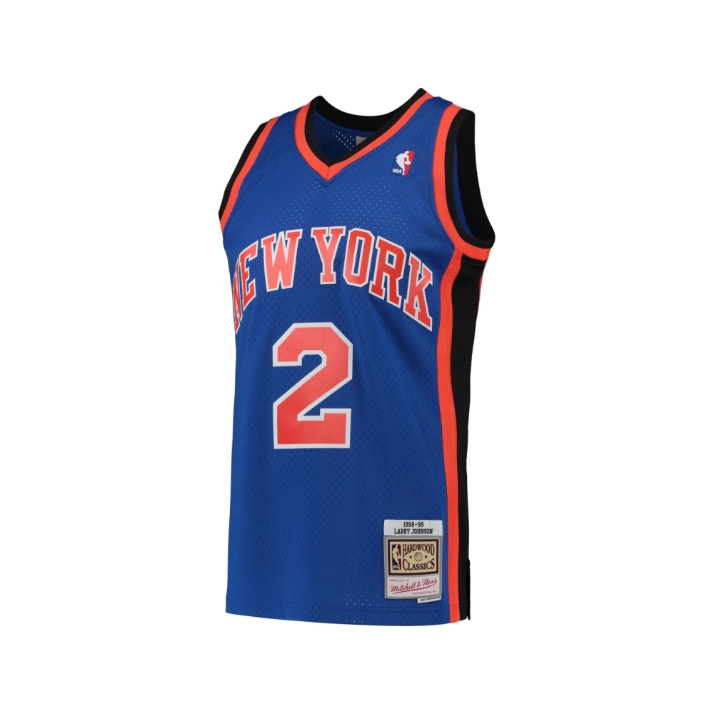 Mens New York Knicks Larry Johnson Blue 1998 99 Hardwood Classics Swingman Jersey,New York Knicks,NBA,JERSEY with free shipping