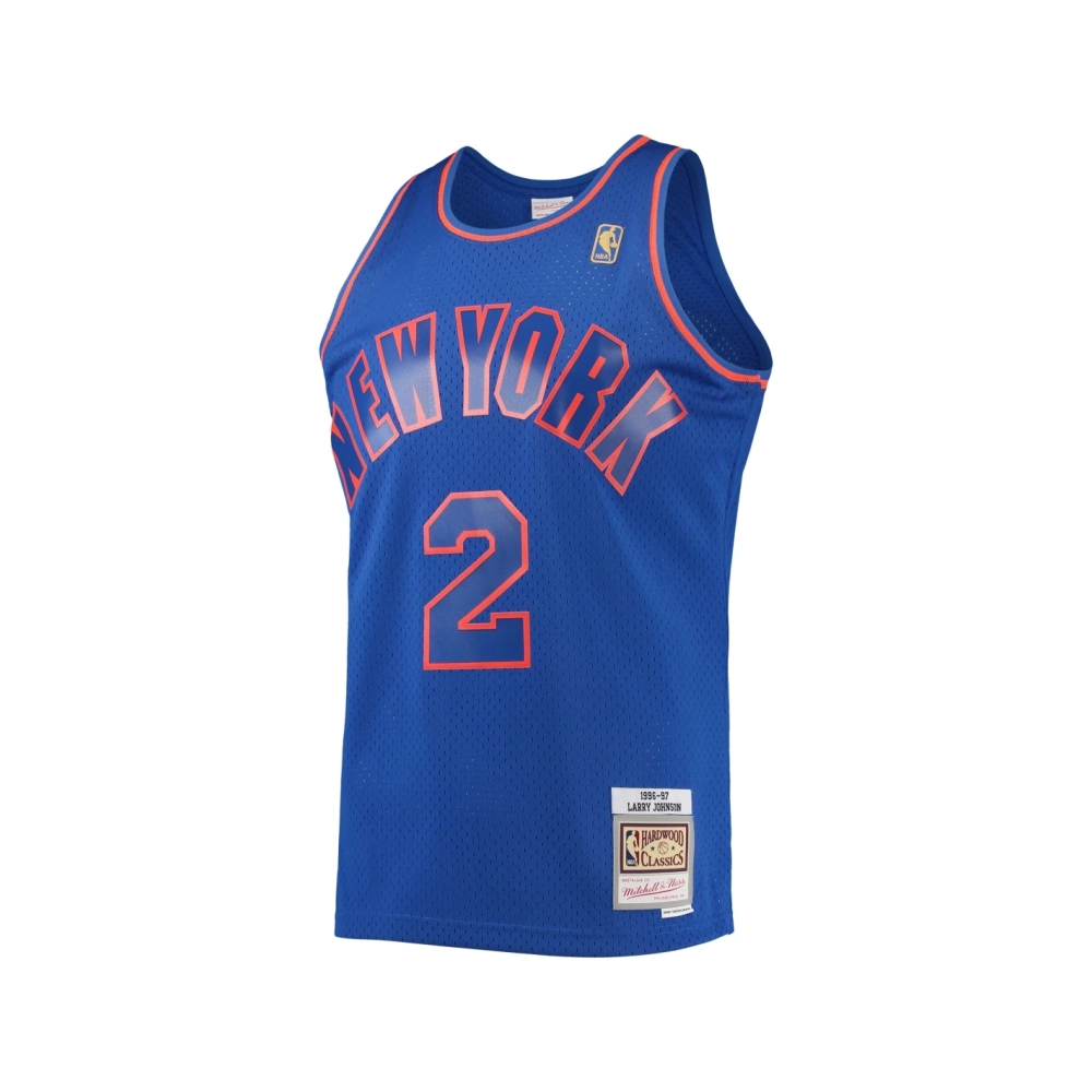 Mens New York Knicks Larry Johnson Blue 1996 97 Hardwood Classics Swingman Jersey,New York Knicks,NBA,JERSEY with free shipping