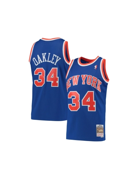 Mens New York Knicks Charles Oakley Blue Hardwood Classics Swingman Jersey,New York Knicks,NBA,JERSEY with free shipping