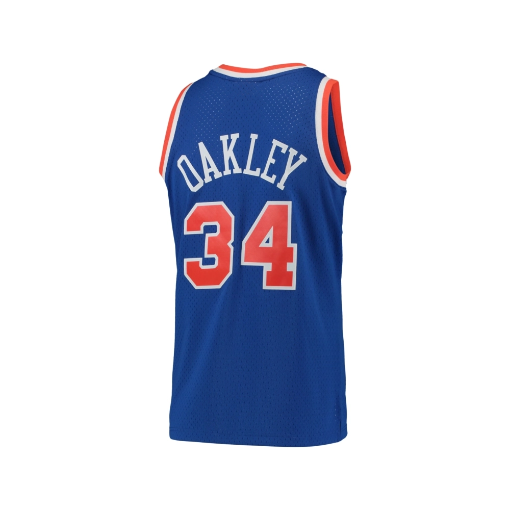 Mens New York Knicks Charles Oakley Blue Hardwood Classics Swingman Jersey,New York Knicks,NBA,JERSEY with free shipping